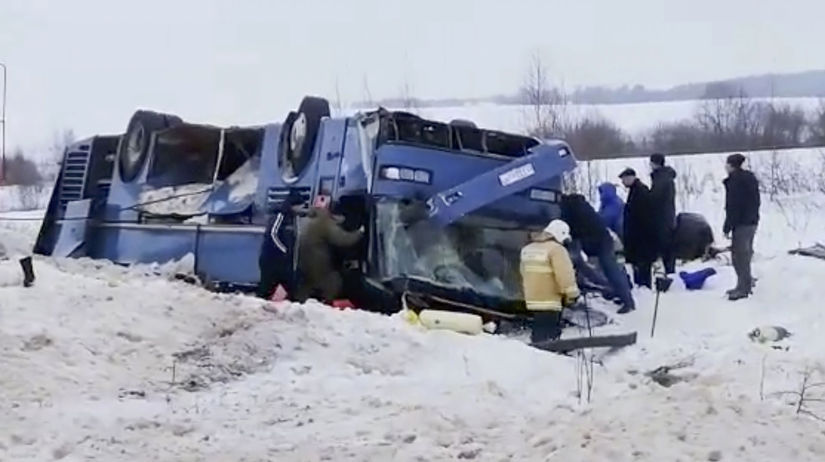 Rusko autobus havária mŕtvi deti