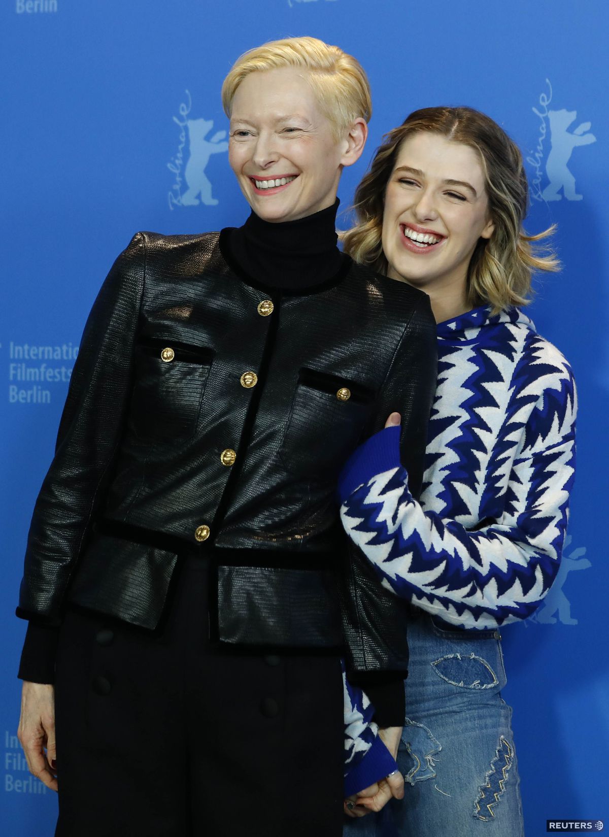 Herečka Tilda Swinton (vľavo) a jej dcéra Honor...