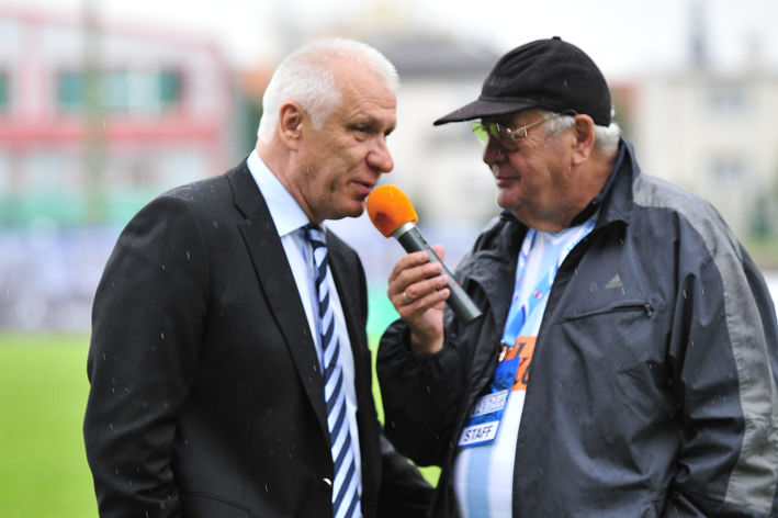 Dušan Galis počas rozhovoru s legendárnym...