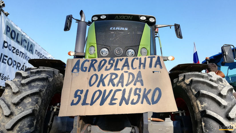 farmari protest Tyrsovo
