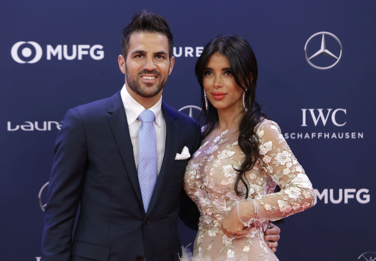 Futbalista Cesc Fabregas a jeho manželka...