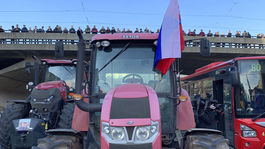 SR Bratislava Protest Farmári traktor