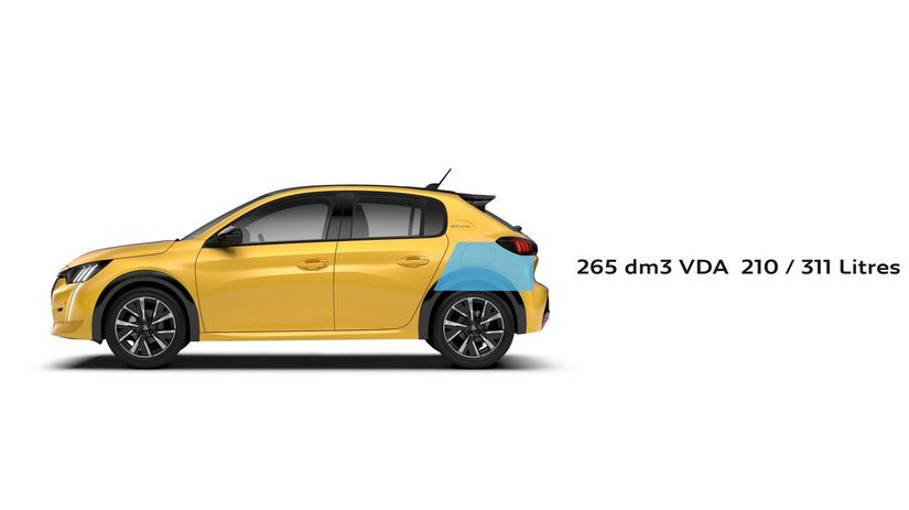 Pod zadným vekom je 311 litrov pre batožinu.