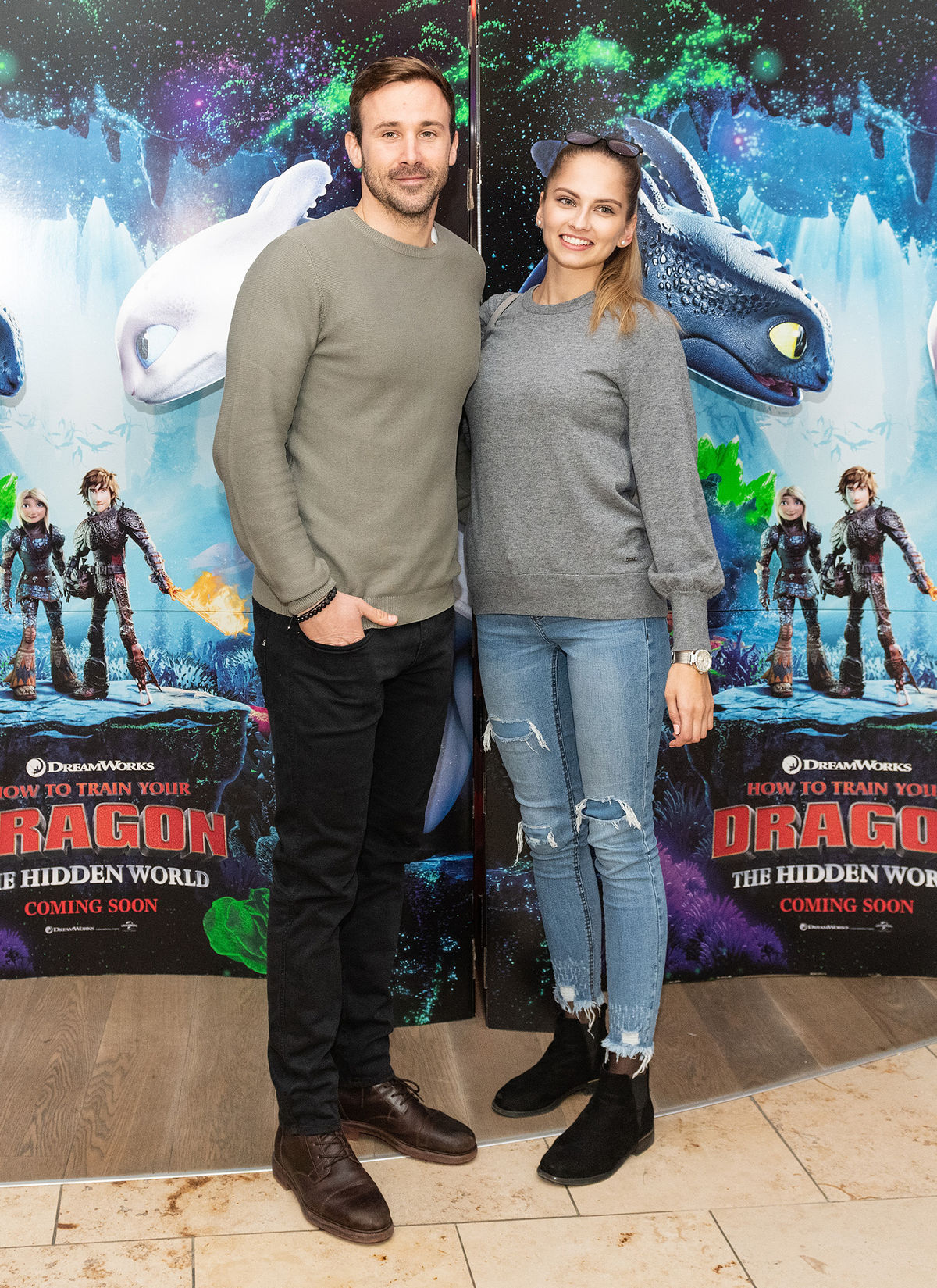 Herec Marek Fašiang s partnerkou Terezou....