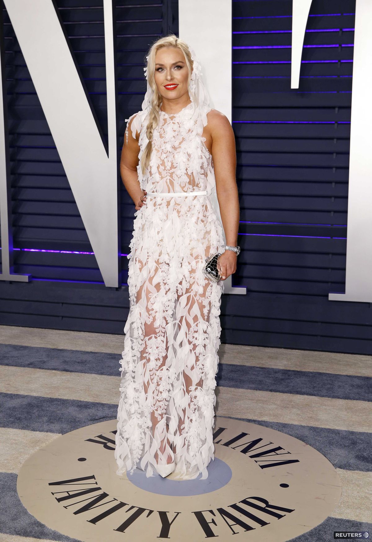 Lindsay Vonn na párty Vanity Fair v bielych...