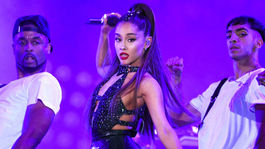 Speváčka Ariana Grande na archívnom zábere.,