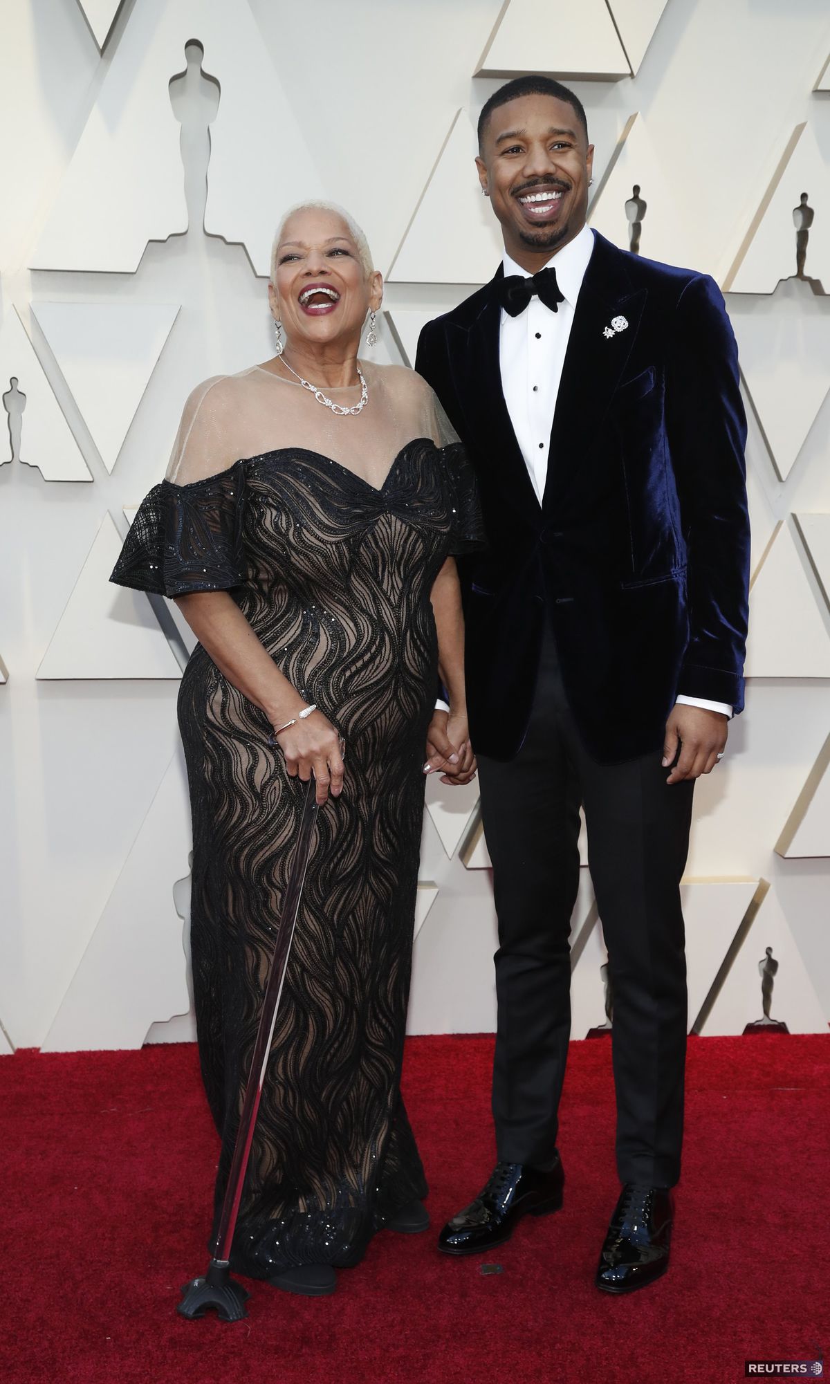 Herec Michael B. Jordan a jeho mamam Donna na...