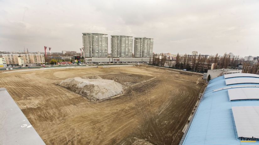 Máj 2015: Z bývalého štadióna na Tehelnom poli...