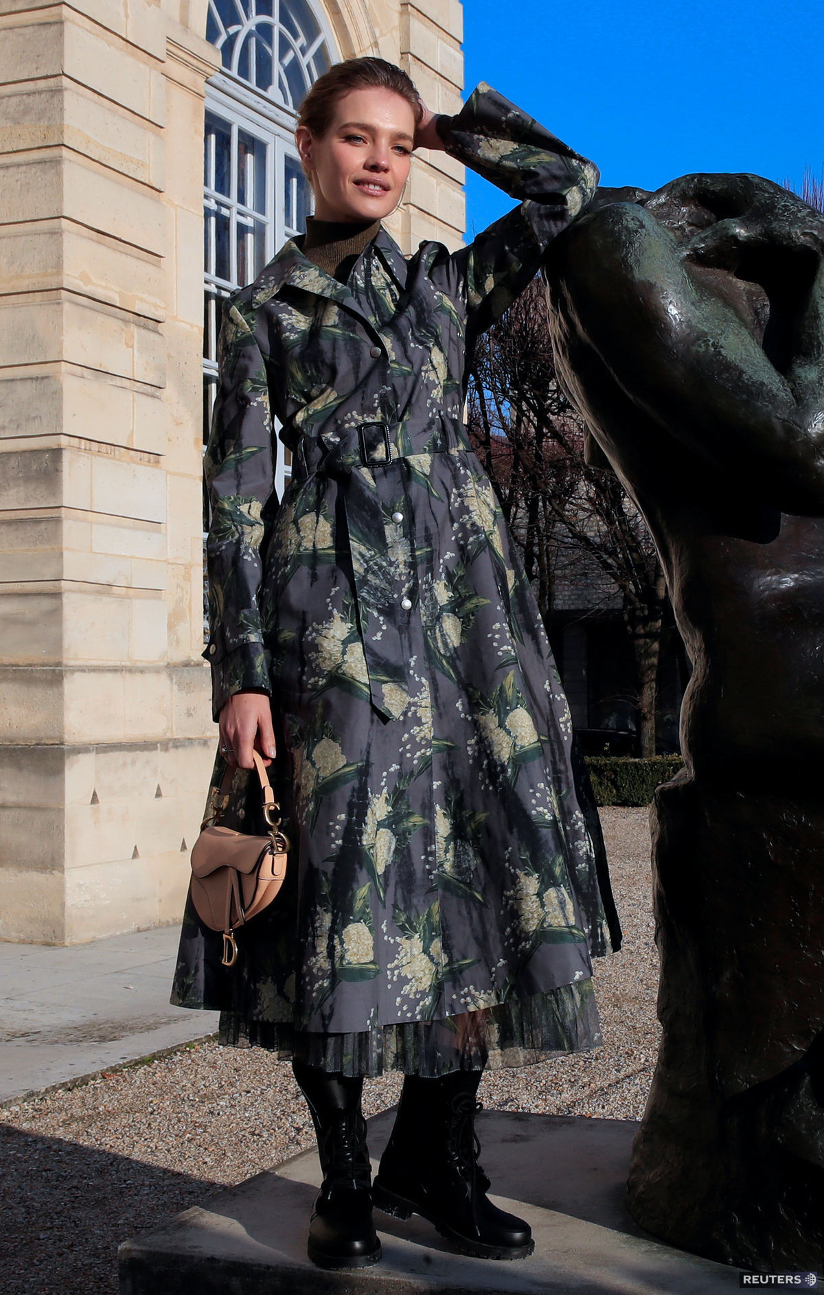 Modelka Natalia Vodianova pred prehliadkou Dior...