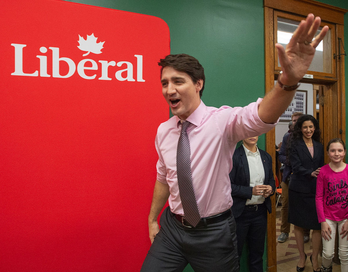 Kanadský premiér Justin Trudeau na snímke z...