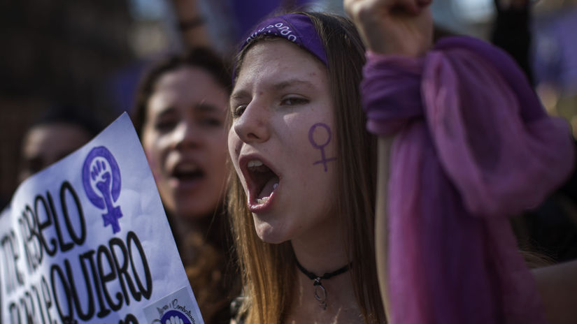 medzinárodný deň žien, španielsko, ženy, protest