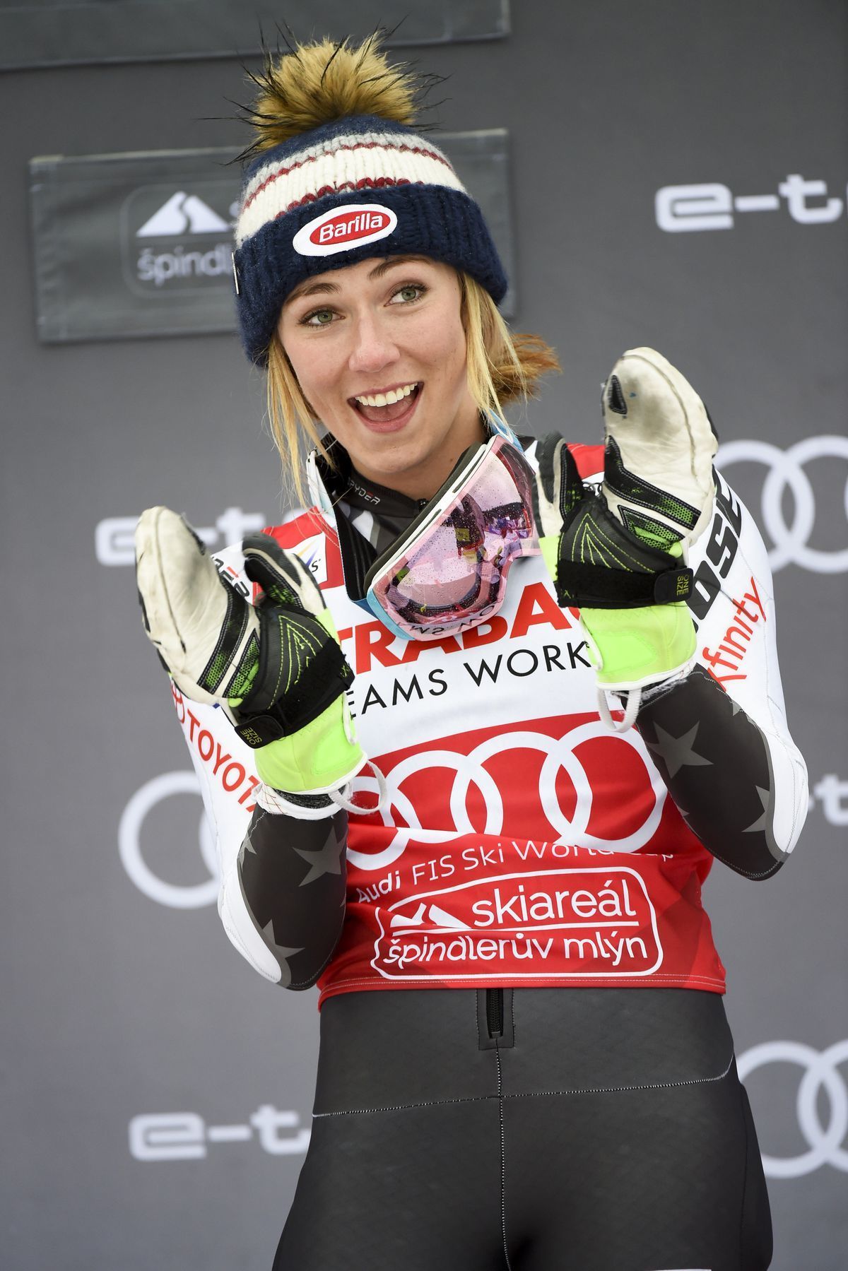 Mikaela Shiffrinová v Špindlerovom Mlyne.