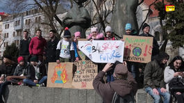 Stredoškoláci štrajkovali za záchranu klímy