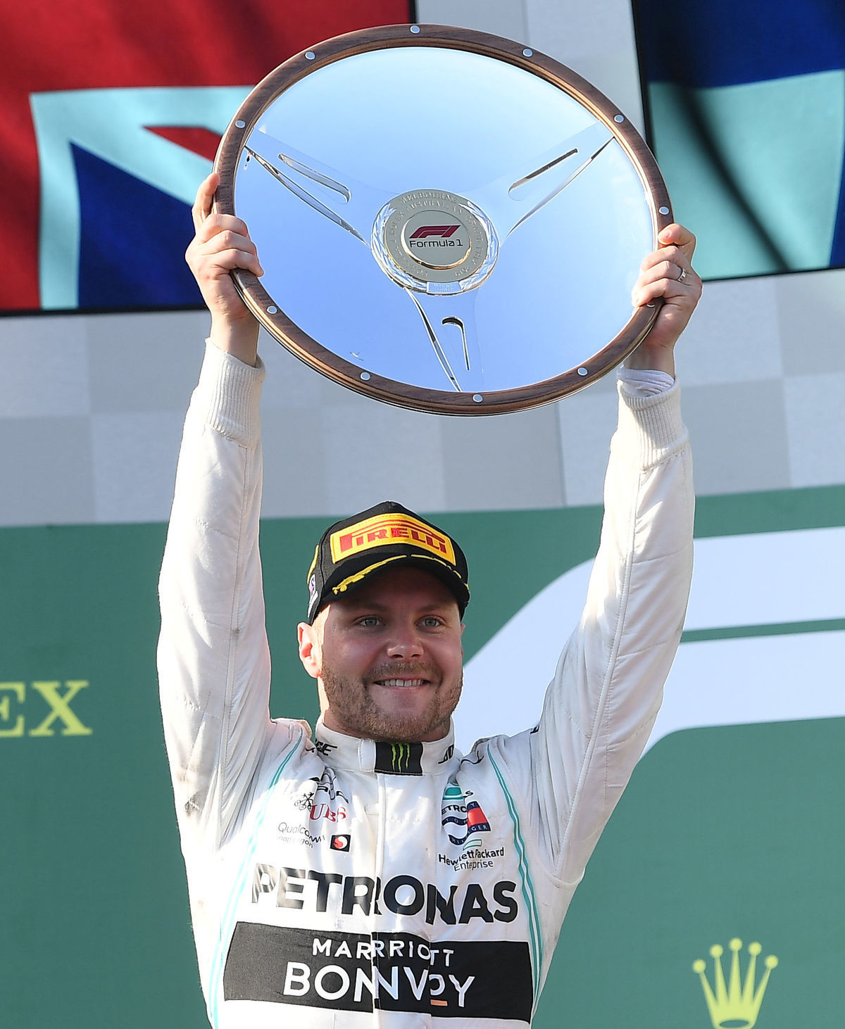 Valtteri Bottas po víťazstve v Melbourne.