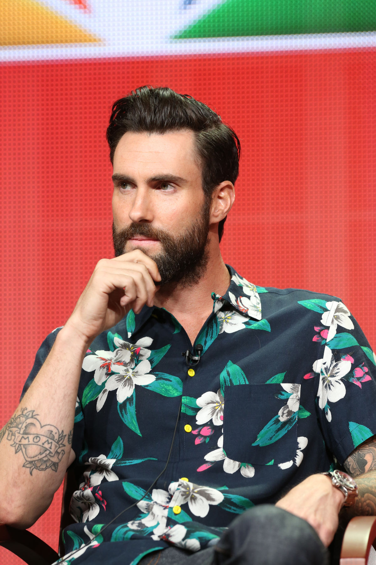 Rok 2013: Spevák Adam Levine na stretnutí s...