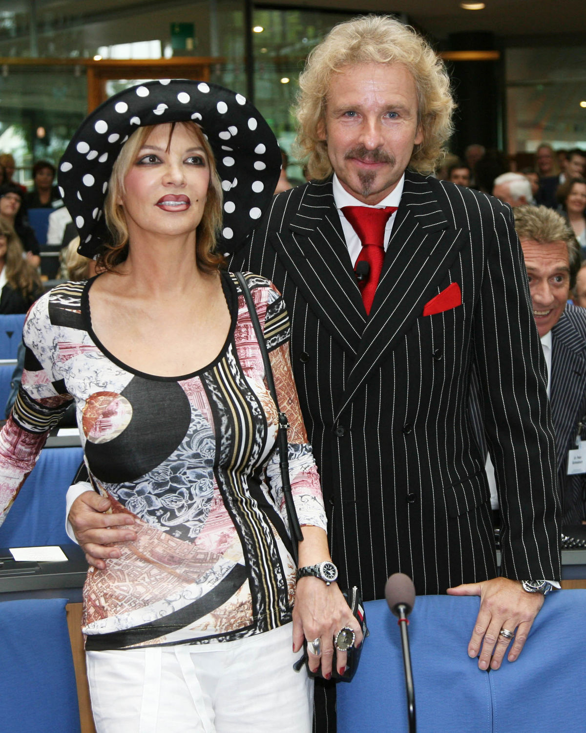 Moderátor Thomas Gottschalk a jeho manželka...