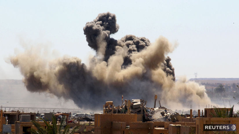 výbuch, explózia, baghuz, syria, islamský štát