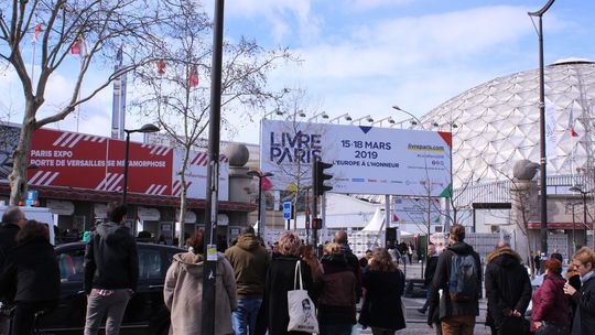 Vstupná brána knižného veľtrhu Livre Paris 2019.