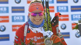 Nórsko SP biatlon ženy 9. kolo stíhačka Kuzminová