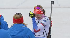 Nórsko SR SP biatlon ženy 9. kolo mass 12,5 km
