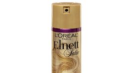 Ošetrujúci lak na vlasy Elnett od L´Oreál Paris, ktorý okrem fixácie poskytuje vlasom ochranu a dodáva im jemnosť aj výživu vďaka obsahu olejov v zložení. Predáva sa za 3,99 eura. 