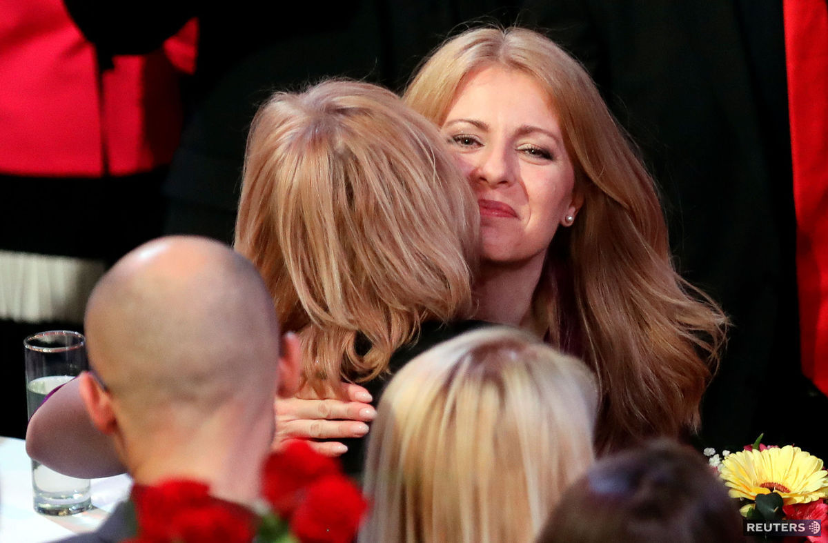 Kandidátka na prezidentku Zuzana Čaputová počas...