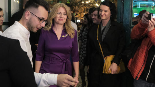Kandidátka na prezidentku Zuzana Čaputová...