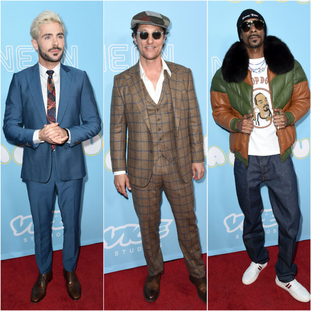 Trio hercov na premiére americkej komédie The...
