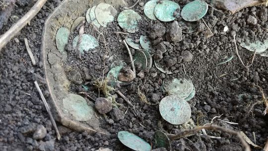 Nálezisko vzácnych mincí v Likavke. 