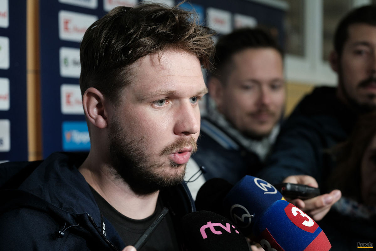 Denis Godla na reprezentačnom zraze v Piešťanoch.