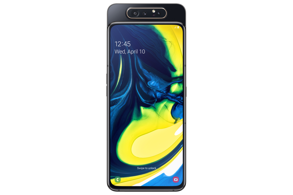 Samsung Galaxy A80 má výsuvnú konštrukciu, v...