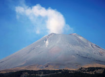 Mexiko, vulkán,  sopka Popocatepetl