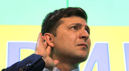 Ak sa Zelenskyj stane prezidentom, chce presadzovať predčasné voľby