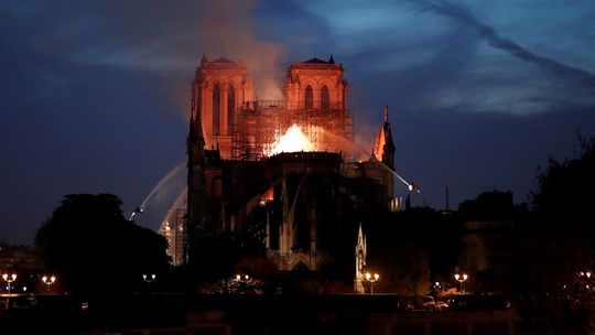 Incendie de la cathédrale Notre-Dame de Paris.