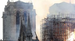 Francúzsko Paríž katedrála Notre Dame požiar