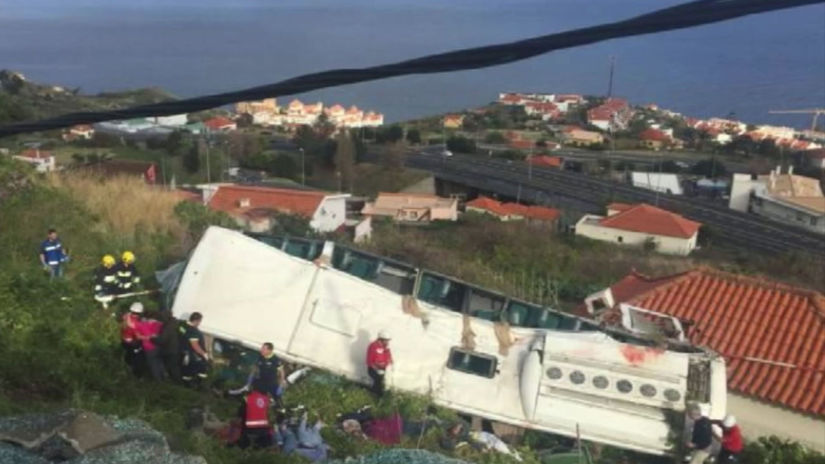 Portugalsko Madeira nehoda autobus