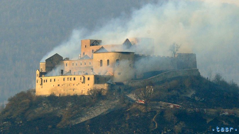 SR Slovensko hrad Krásna Hôrka požiar KEX