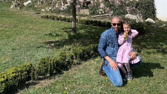 Slovenský spevák Robo Opatovský a jeho dcéra...