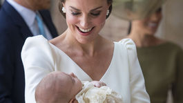 Záber z 9. júla 2018 z krstín prnca Louisa, najmladšieho potomka princa Williama a jeho manželky Kate, vojvodkyne z Cambridge.