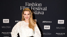 Na módnej akcii nechýbala ani moderátorka Fashion TV Erika Bugárová. 