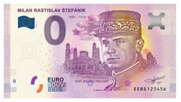 Generál Štefánik na eurobankovke