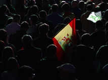 španielsko, zástava, vlajka, katalánsko