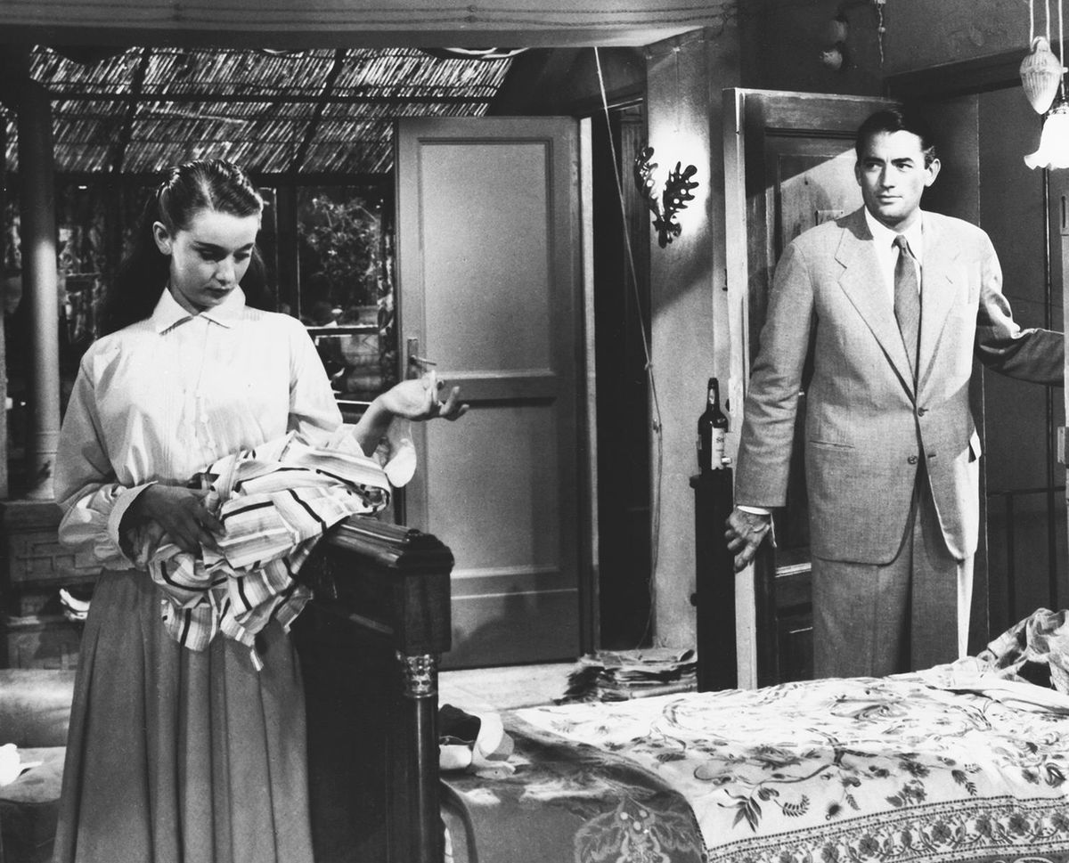 Gregory Peck a Audrey Hepburn vo filme...