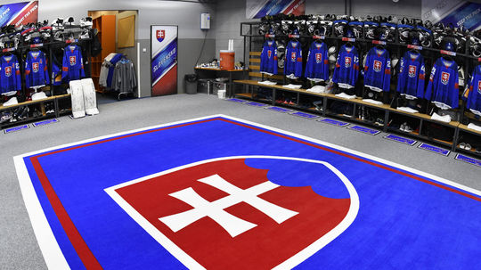 Šatňa slovenského tímu počas prehliadky Steel...