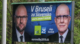 bilbord, billboard, eurovolby 2019, SaS, Baránik, Sulík