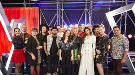 Raper Kali so svojím tímom v programe Voice Česko Slovensko.