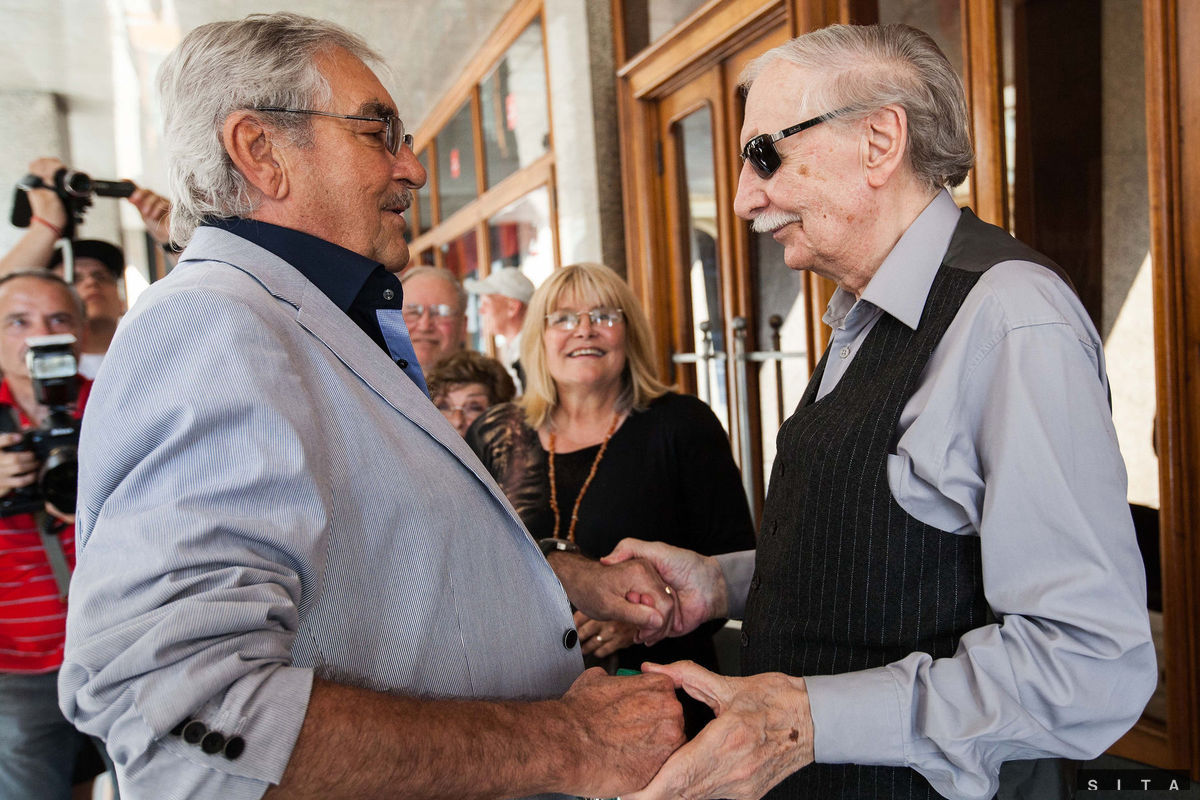 Herci Štefan Kvietik a Ladislav Chudík počas...