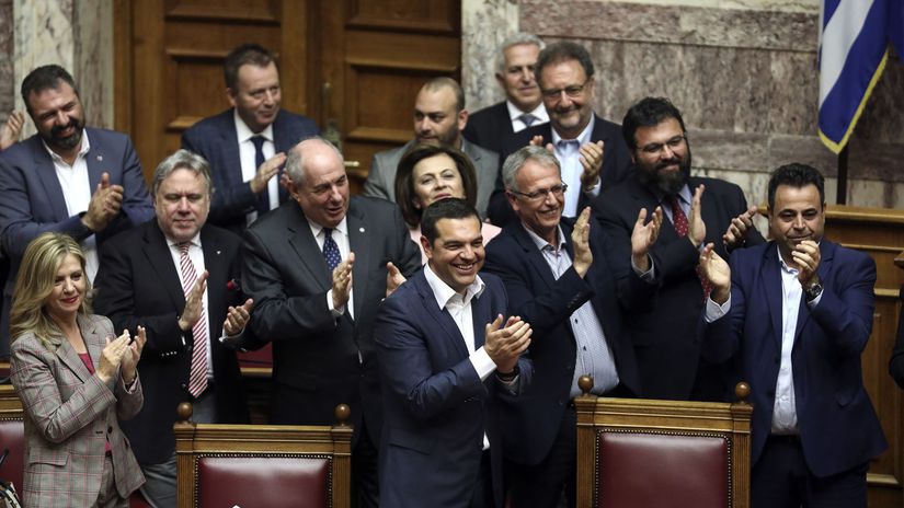 Grécko / parlament / zasadnutie / dôvera /...