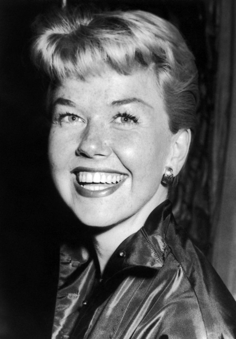Herečka Doris Day na zábere z roku 1955.