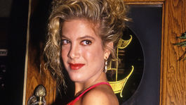 Herečka Tori Spelling na zábere z roku 1990. 